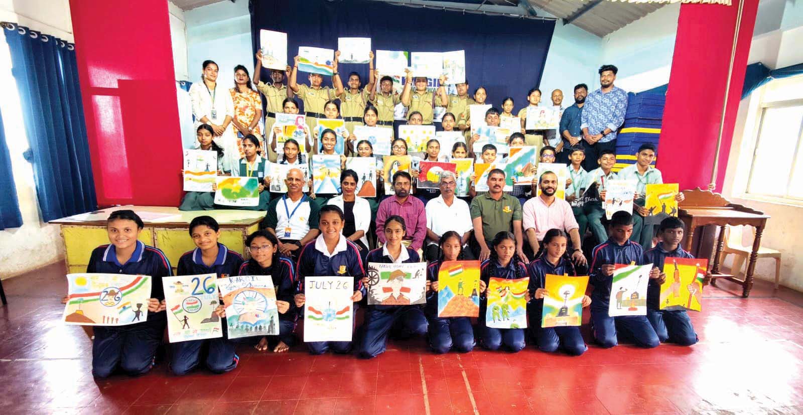 कारगिल वीरों को कला के माध्यम से श्रद्धांजलि